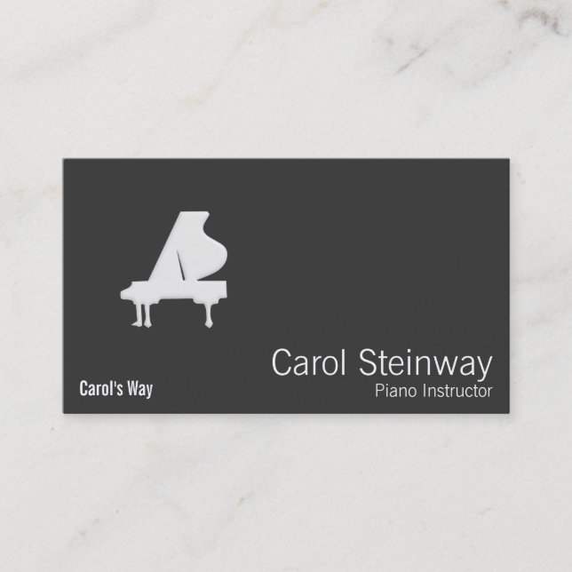 Piano Business Card (Front)