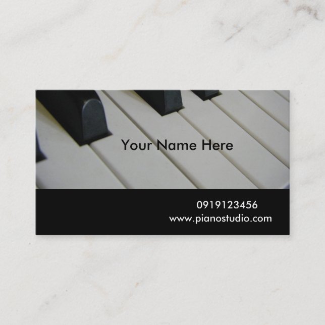 Piano/ Business Card (Front)