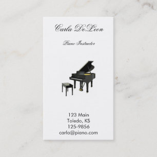 Piano Business Card