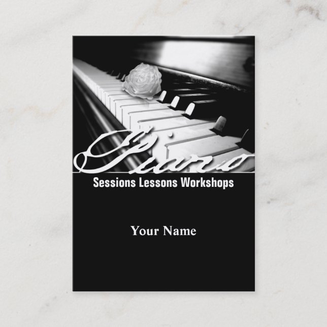 Piano - Business-, Schedule Card (Front)