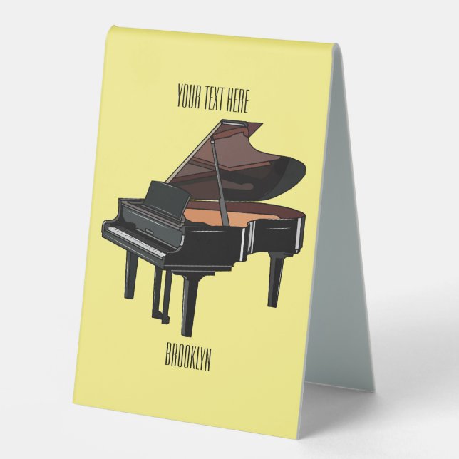Piano cartoon illustration (Front)