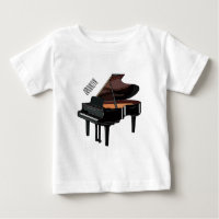 Piano cartoon illustration