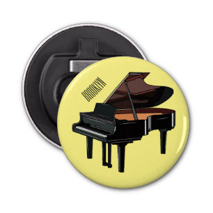 Piano cartoon illustration bottle opener