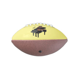 Piano cartoon illustration football