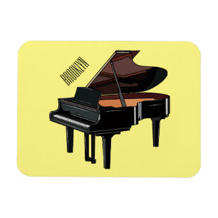 Piano cartoon illustration magnet