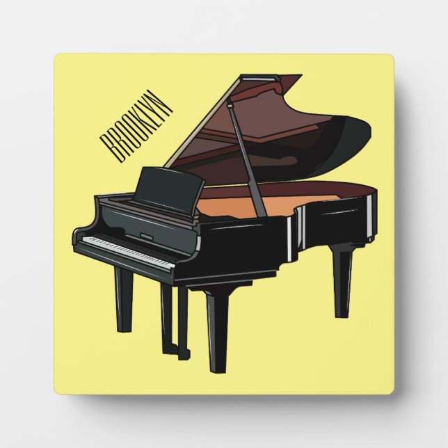 Piano cartoon illustration plaque (Front)