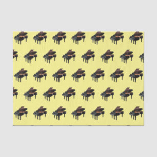 Piano cartoon illustration tissue paper