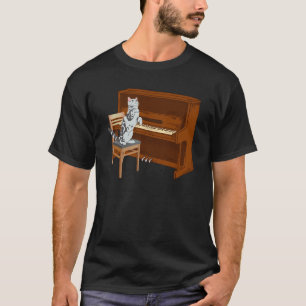 Piano Cat Piano Keyboard Meowsicians T-Shirt