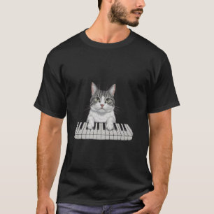 Piano Cat Tee Shirt 1