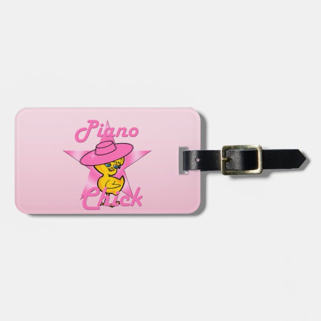 Piano Chick #8 Luggage Tag (Front Horizontal)