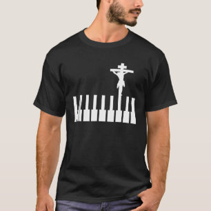 Piano Christian Catholic Church Music Pianist T-Shirt