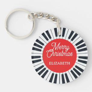 Piano Circle Key Merry Christmas Pianist Musician Ring