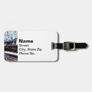Piano Closeup Luggage Tag