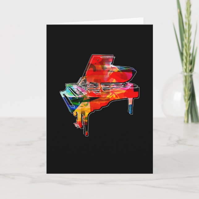 Piano Colours Piano Sheet Music Piano Card (Front)