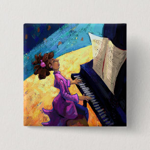 Piano Concert 15 Cm Square Badge