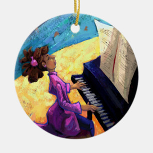 Piano Concert Ceramic Tree Decoration