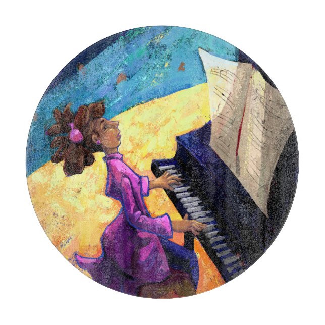 Piano Concert Cutting Board (Front)
