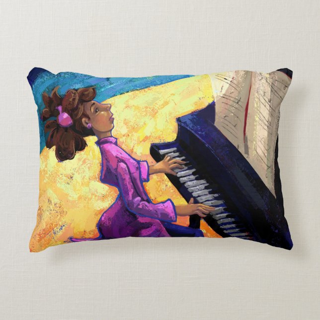 Piano Concert Decorative Cushion (Front)