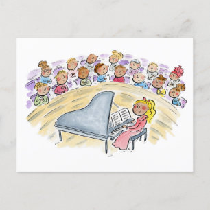Piano Concert Postcard