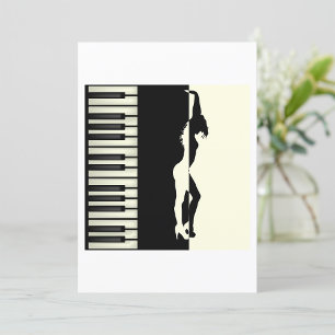 Piano Dancer Invitation