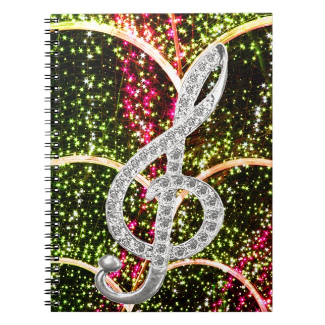 Piano Gclef Symbol Notebook (Front)