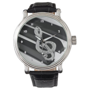 Piano Gclef symbol Watch