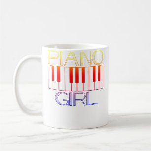 Piano Girl Designs For Piano Players Coffee Mug