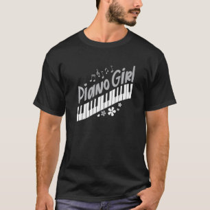 Piano Girl Pianist Music Keyboardist Musician Out T-Shirt