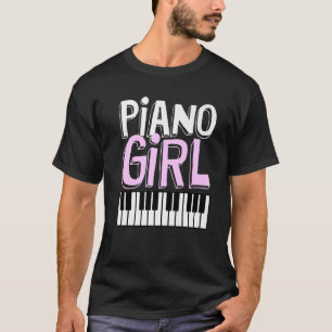 Piano Girl Pianist Music Keyboardist Musician Out T-Shirt