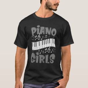 Piano Girl Pianist Music Keyboardist Musician Out T-Shirt