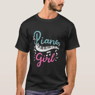 Piano Girl Pianist Piano Player Keyboard T-Shirt