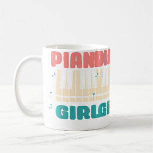 Piano Girl Piano Player Jazz Instrument Music Funn Coffee Mug