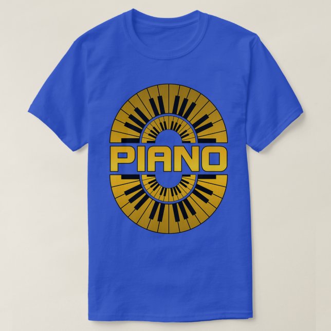 Piano gold colour  T-Shirt (Design Front)