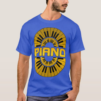 Piano gold colour  T-Shirt