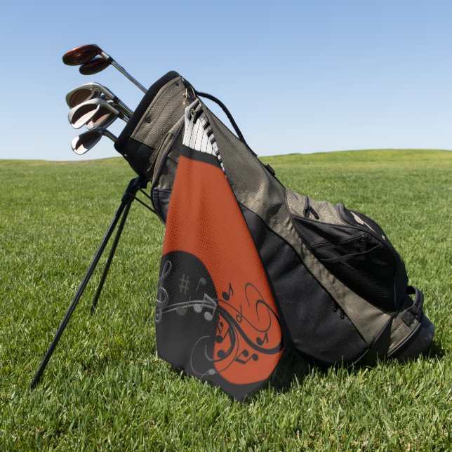 Piano Golf Towel (Green)