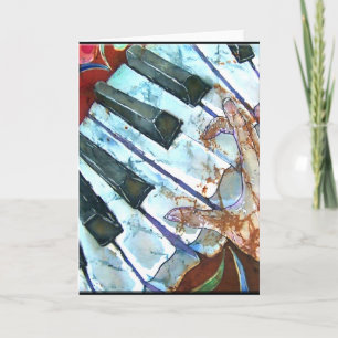 PIANO GREETING CARD