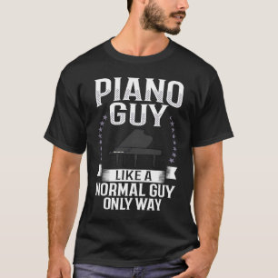 Piano Guy Keyboard Beginner Music Player Instrumen T-Shirt