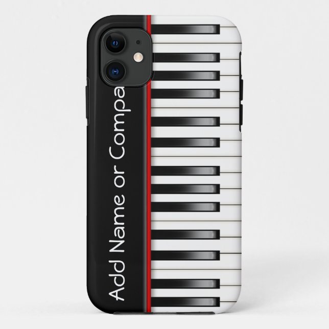 Piano I Phone 5 Case Personalised (Back)
