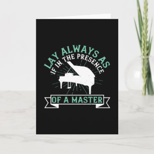 Piano - If In The Presence Of A Master Card
