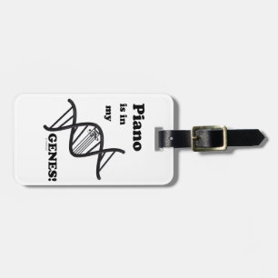 Piano in my Genes Luggage Tag