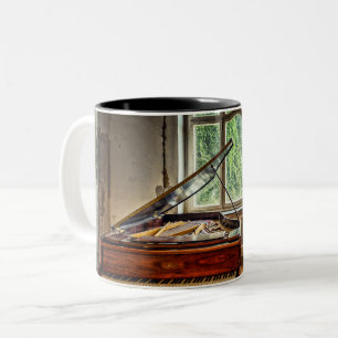 Piano in the Villa Two-Tone Coffee Mug
