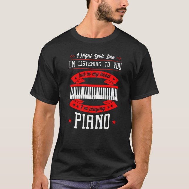 Piano Instrument Classical Music Pianist Orchestra T-Shirt (Front)