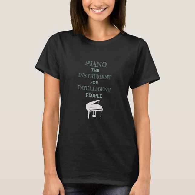 Piano Instrument For Intelligent People Retro Mint T-Shirt (Front)