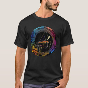 Piano Instrument for Pianist Musician Keyboard Pla T-Shirt