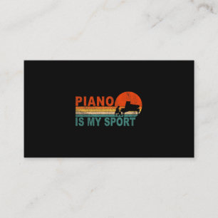 Piano Is My Sport Funny Keyboard Piano Player Musi Business Card