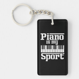 Piano Is My Sport Funny Pianist Music Keyboard Key Ring