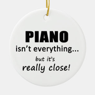 Piano Isn't Everything Ceramic Tree Decoration
