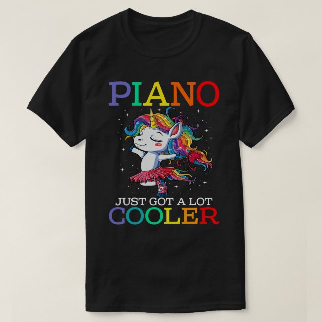 PIANO Just Got A Lot Cooler Kindergarten Team T Sh T-Shirt (Design Front)