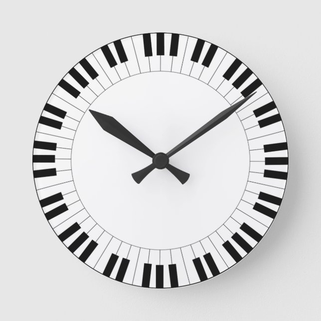 Piano Key Wall Clock (Front)
