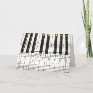 Piano Keyboard and Music Notes